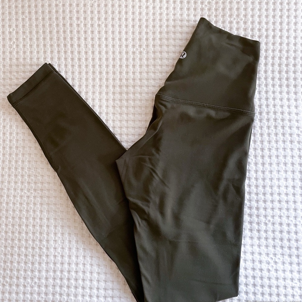 Lululemon Dark Olive Align Leggings 28”